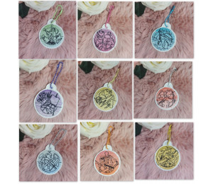 2€ ZUSATZTÜRCHEN 8. Dezember - Stickserie - ITH Anhänger Hobbies und Berufe